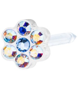 BLOMDAHL FORALOBO MP DAISY 5MM RAINBOW/ALEXANDRITE