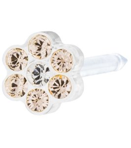 BLOMDAHL FORALOBI MP DAISY 5MM GOLDEN ROSE/CRYSTAL