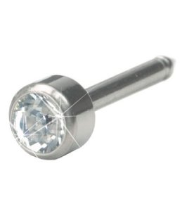 BLOMDAHL FORALOBI ST LONG BEZEL 4MM CRYSTAL