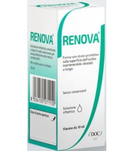 RENOVA COLLIRIO SOSTITUTO LACRIMALE A BASE DI ACIDO IALURONICO 0,4% FLACONE DA 10 ML SENZA CONSERVANTI