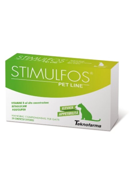 STIMULFOS PET LINE GATTO MANGIME COMPLEMENTARE SCATOLA 30 COMPRESSE