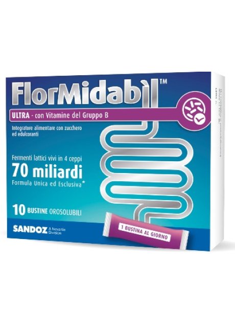 FLORMIDABIL ULTRA 10 BUSTINE OROSOLUBILI 1,5 G FLORMIDABIL ULTRA 10 BUSTINE OROSOLUBILI 1,5 G