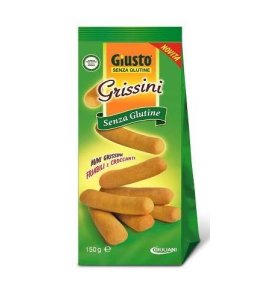 GIUSTO GRISSINI S/G  150G