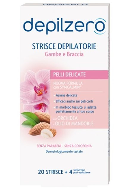 DEPILZERO STRISCE GAMBE BRACCIA 20 PEZZI