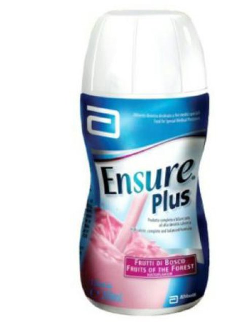 ENSURE PLUS FRUTTI DI BOSCO 4 BOTTIGLIE DA 200 ML ENSURE PLUS FRUTTI DI BOSCO 4 BOTTIGLIE DA 200 ML