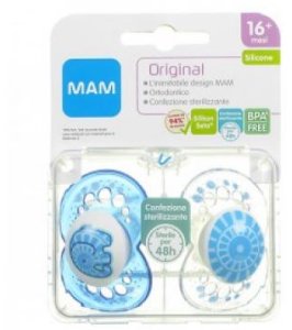MAM ORIGINAL SUCCHIETTO 16+ SILICONE CONFEZIONE DOPPIA