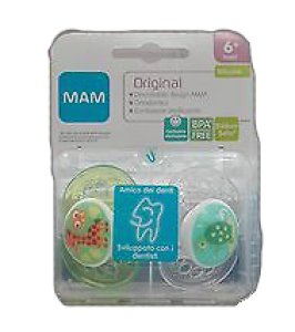 MAM ORIGINAL SUCCHIETTO 6+ SILICONE CONFEZIONE DOPPIA