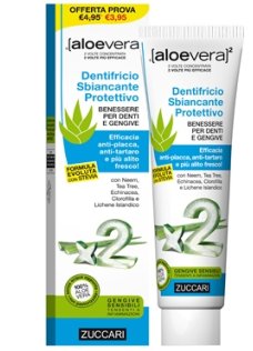 ALOEVERA2 DENTIFRICIO SBIANCANTE PROTETTIVO CON STEVIA 100 ML