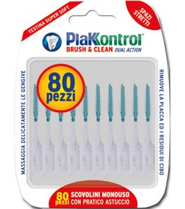 PLAKKONTROL BRUSH & CLEAN SCOVOLINI SPAZI STRETTI 80 PEZZI