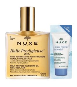 NUXE HUILE PRODIGIEUSE OLIO SECCO + CREME FRAICHE DE BEAUTE'CREMA IDRATANTE 15 ML