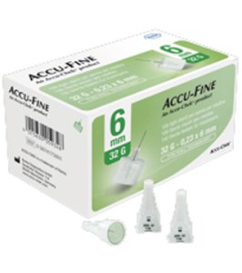 AGO PER PENNA DA INSULINA ACCU-FINE GAUGE 32 4 MM 100 PEZZI
