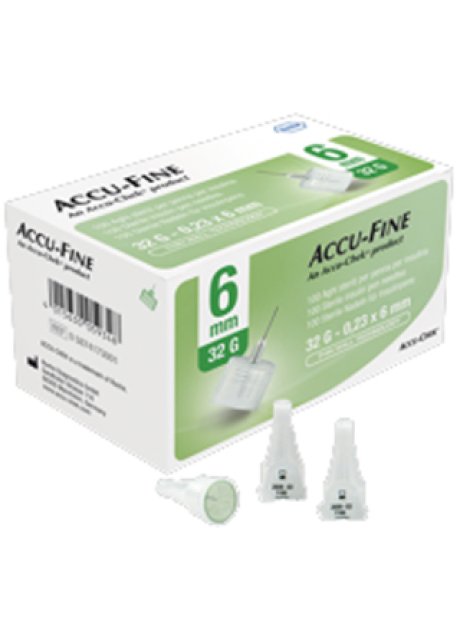 AGO PER PENNA DA INSULINA ACCU-FINE GAUGE 32 4 MM 100 PEZZI