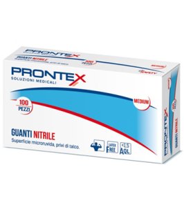 PRONTEX GUANTO IN NITRILE SENZA POLVERE PICCOLO 6/7 100 PEZZI