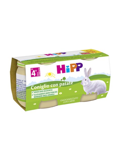 HIPP OMOG CONIGLIO C/PAT 2X80G