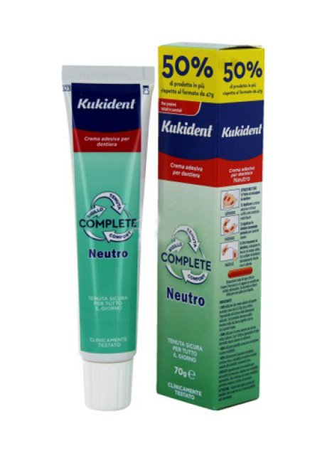 KUKIDENT NEUTRO COMPLETE CREMA ADESIVA PER PROTESI DENTARIE70 G