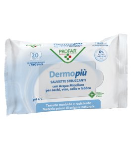DERMO PIU' SALVIETTINE STRUCCANTI 20 PEZZI PROFAR