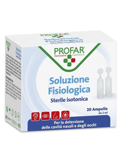 PROFAR SOLUZIONE FISIOLOGICA STERILE ISOTONICA 5 ML 20 AMPOLLE
