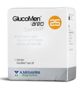 STRISCE GLUCOMEN AREO SENSOR PER ANALISI DEL GLUCOSIO 25 PEZZI