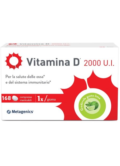VITAMINA D 2000 UI 168 COMPRESSE MASTICABILI VITAMINA D 2000 UI 168 COMPRESSE MASTICABILI