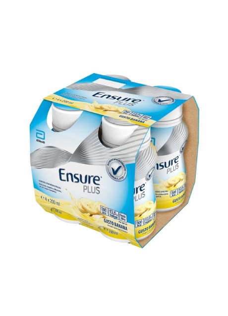 ENSURE PLUS BANANA 4 BOTTIGLIE DA 200 ML ENSURE PLUS BANANA 4 BOTTIGLIE DA 200 ML