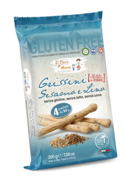 PANE ANNA GRISSINI SESAMO/LINO S