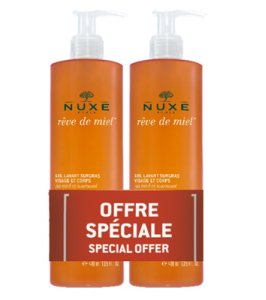 NUXE REVE DE MIEL DUO GEL DETERGENTE VISO E CORPO 2X400 ML