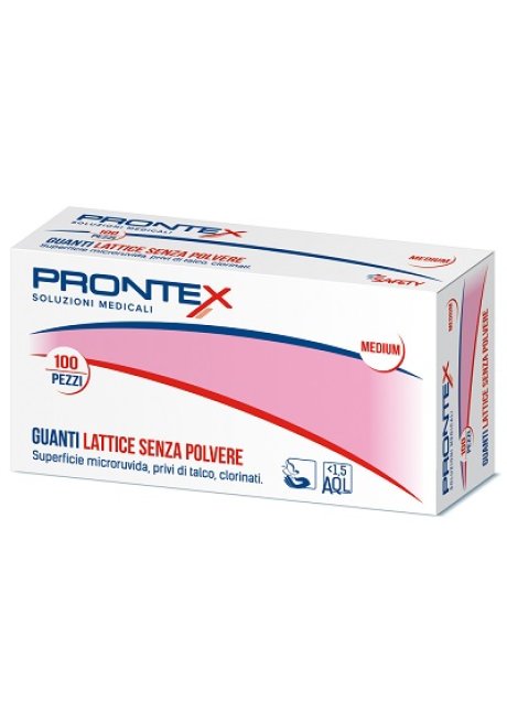 PRONTEX GUANTO IN LATTICE SENZA POLVERE PICCOLO 100 PEZZI
