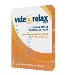 COLLIRIO VIDEORELAX ONE LENITIVO E LUBRIFICANTE OCCHI AFFATICATI 10 CONTENITORI MONODOSE 0,5 ML