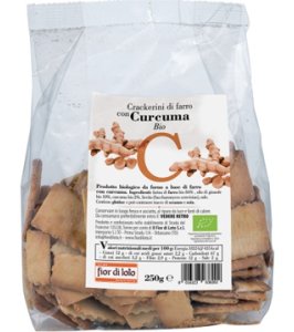 CRACKERINI FARRO C/CURCUMA BIO