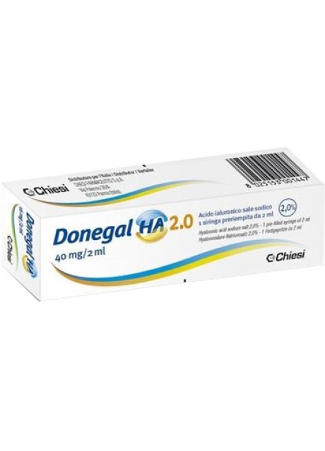 SIRINGA INTRA-ARTICOLARE DONEGAL HA 2.0 ACIDO IALURONICO 40MG 2 ML