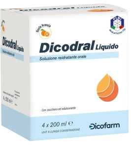 DICODRAL LIQUIDO SOLUZIONE REIDRATANTE ORALE 4 X 200 ML