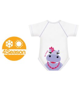 BODY 0/36M BIO COTTON 4SEASON IPPOPOTAMO