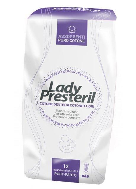 LADY PRESTERIL POSTPARTO 12 PEZZI