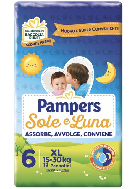 PAMPERS SOLE E LUNA XL 13 PEZZI