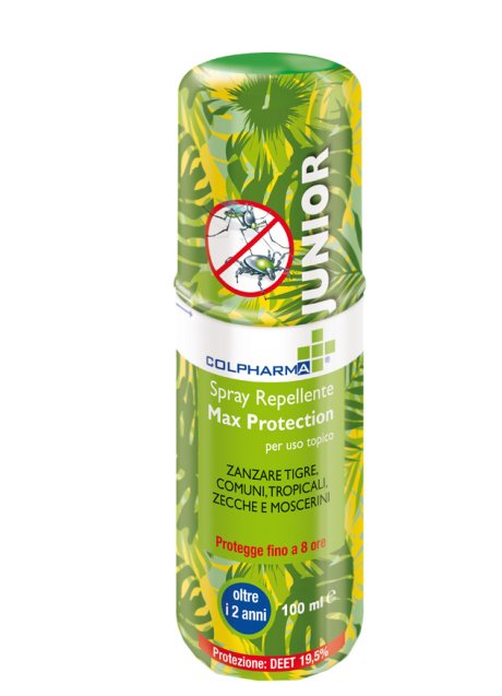 COLPHARMA SPRAY REPELLENTE MAX PROTECTIO JUNIOR DEET 19,50 100 ML