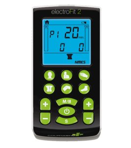 COLPHARMA ELECTROFIT 2 ELETTROSTIMOLATORE MUSCOLARE E TENS A2 CANALI CON 4 ELETTRODI PICCOLI 40 X 40 MM + CARICABATTERIE + 2 CAVI PER ELETTRODI