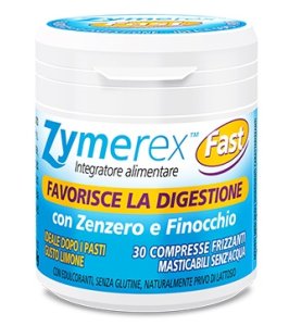 ZYMEREX FAST 30 COMPRESSE MASTICABILI CON ZENZERO E FINOCCHIO GUSTO LIMONE