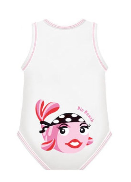 BODY 0/36M BIO COTTON SUMMER BEACH PESCE PINK BODY 0/36M BIO COTTON SUMMER BEACH PESCE PINK