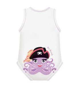 BODY 0/36M BIO COTTON SUMMER BEACH PIOVRA