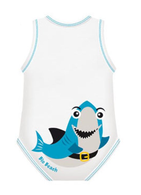 BODY 0-36M BIO COTTON SUMMER BEACH SQUALO