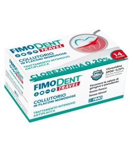FIMODENT TRAVEL COLLUTORIO CLOREXIDINA SPDD 0,20% 14 FLACONCINI MONODOSE 10 ML