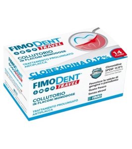 FIMODENT TRAVEL COLLUTORIO CLOREXIDINA SPDD 0,12% 14 FLACONCINI MONODOSE 10 ML