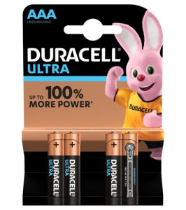 DURACELL ULTRA AAA B4 MN2400 RFT 10 PEZZI