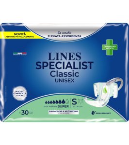 PANNOLONE MUTANDA LINES SPECIALIST CLASSIC MP SUPER 30 PEZZI