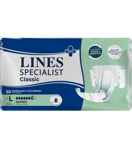PANNOLONE A MUTANDA LINES SPECIALIST CLASSIC SUPER MG 30 PEZZI