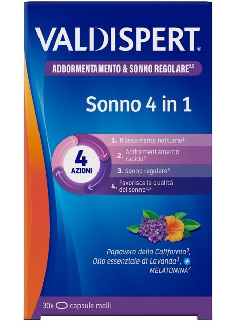 VALDISPERT NOTTE 4 IN 1 30 CAPSULE MOLLI