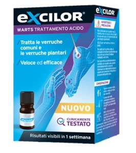 EXCILOR WARTS TRATTAMENTO ACIDO VERRUCHE FLACONE 4 ML + 32 TAMPONI DI COTONE MONOUSO