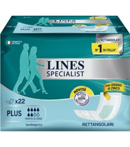 LINES SPECIALIST PANNOLONE RETTANGOLARE 22 PEZZI