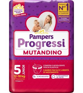 PAMPERS PROGRETGTGI MUTANDINO CP TG5 JUNIOR 17 PEZZI