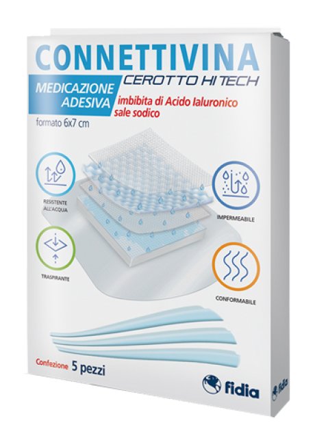 CEROTTO CONNETTIVINA HITECH 6 X 7 CM 5 PEZZI